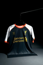 Liverpool | GERRARD #8 | 2012-13 | Third Kit | Standard Chartered | Latest Design | Black | Regular Fit