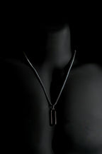 Necklace | Oval Loop Pendant | Men & Women | Anti-Tarnish Stainless Steel | Silver Finish | Minimalist Style | Statement Jewellery