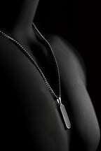 Necklace | Oval Loop Pendant | Men & Women | Anti-Tarnish Stainless Steel | Silver Finish | Minimalist Style | Statement Jewellery