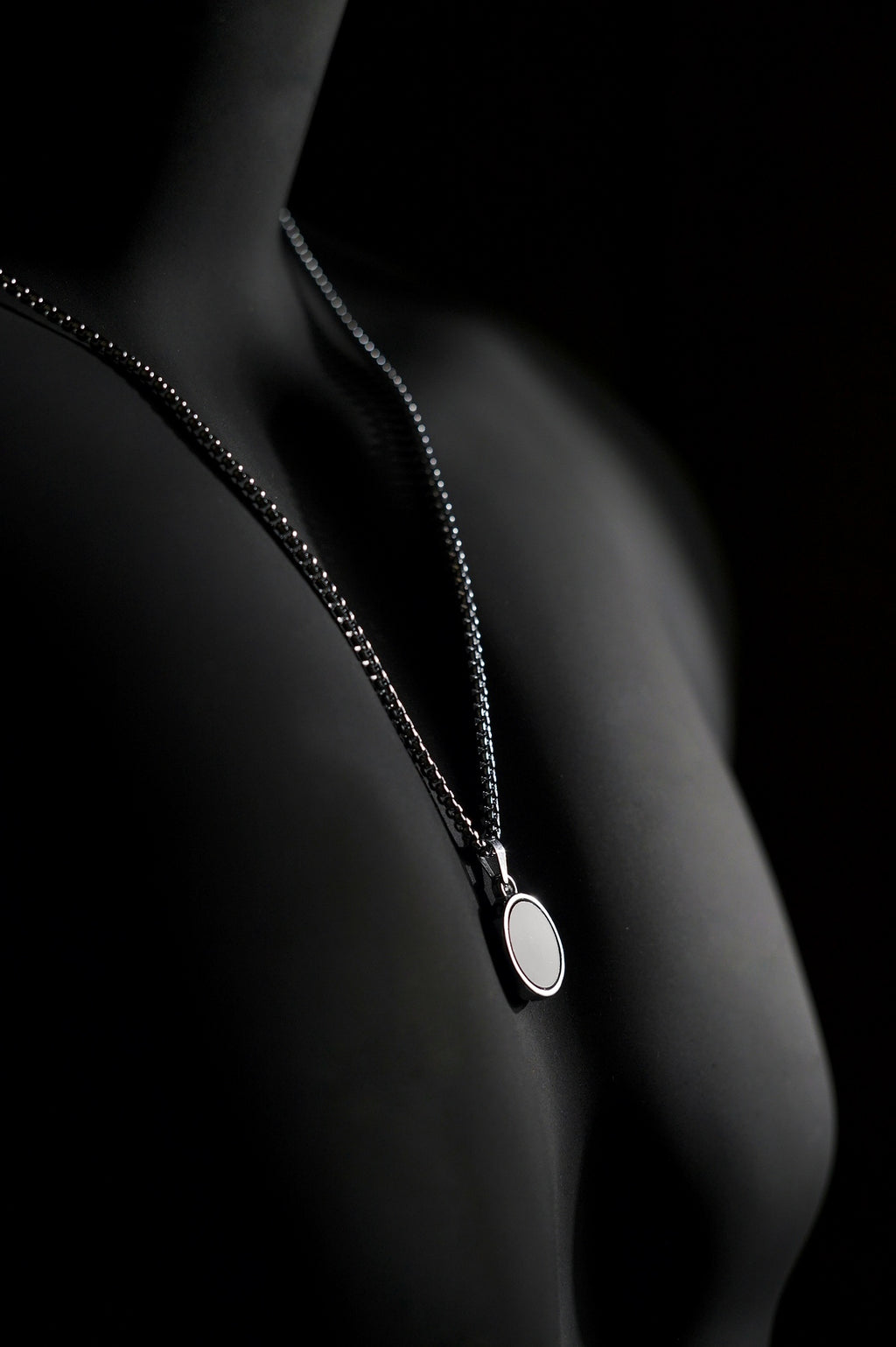 Necklace | Circular Ring Pendant | Men & Women | Anti-Tarnish Stainless Steel | Silver Finish | Minimalist Style | Statement Jewellery
