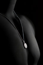 Necklace | Circular Ring Pendant | Men & Women | Anti-Tarnish Stainless Steel | Silver Finish | Minimalist Style | Statement Jewellery