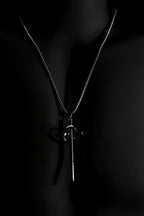 Necklace | Ring Cross Pendant | Men & Women | Anti-Tarnish Stainless Steel | Silver Finish | Modern Style | Statement Jewellery