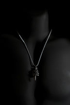 Necklace | Skeleton Hand Middle Finger Pendant | Men & Women | Anti-Tarnish Stainless Steel | Silver Finish | Gothic Style | Statement Jewellery