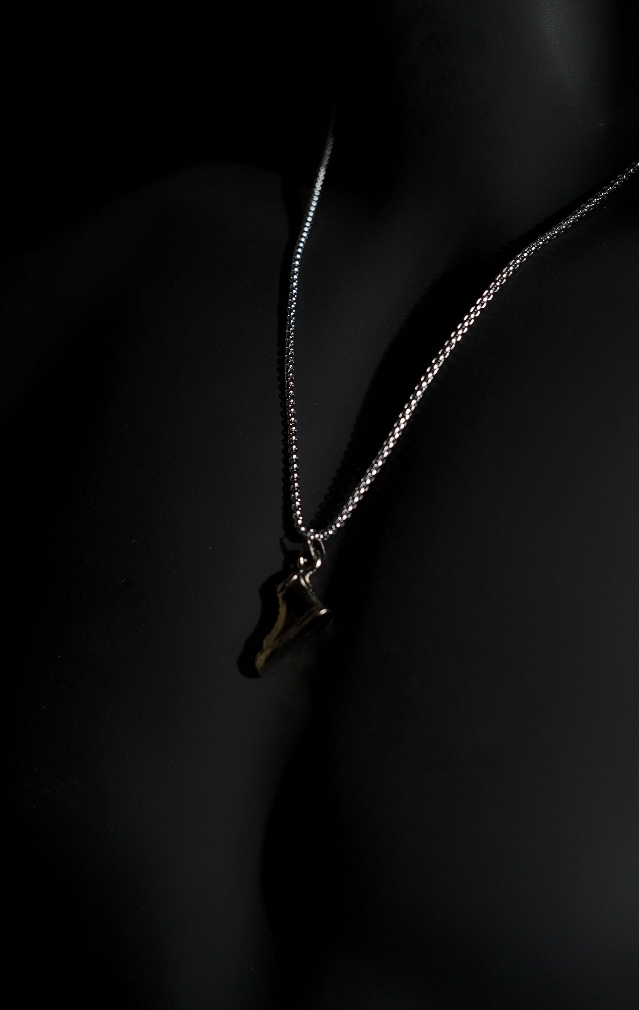 Necklace | Sneaker Shoe Pendant | Men & Women | Anti-tarnish Stainless Steel | Silver Finish | Streetwear Hip-Hop Style | Statement Jewellery