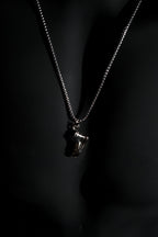 Necklace | Sneaker Shoe Pendant | Men & Women | Anti-tarnish Stainless Steel | Silver Finish | Streetwear Hip-Hop Style | Statement Jewellery