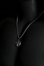 Necklace | Compass Pendant | Men & Women | Anti-tarnish Stainless Steel | Silver Finish | Gothic Adventure Style | Statement Jewellery