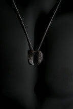 Necklace | Angel Wings Pendant | Men & Women | Anti-tarnish Stainless Steel | Silver Finish | Gothic Style | Statement Jewellery