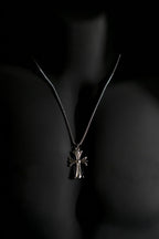 Necklace | Cross Pendant | Men & Women | Anti-tarnish Stainless Steel | Silver Finish | Gothic Cross Design | Statement Jewellery