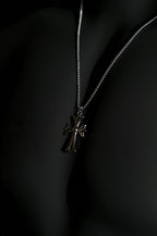 Necklace | Cross Pendant | Men & Women | Anti-tarnish Stainless Steel | Silver Finish | Gothic Cross Design | Statement Jewellery