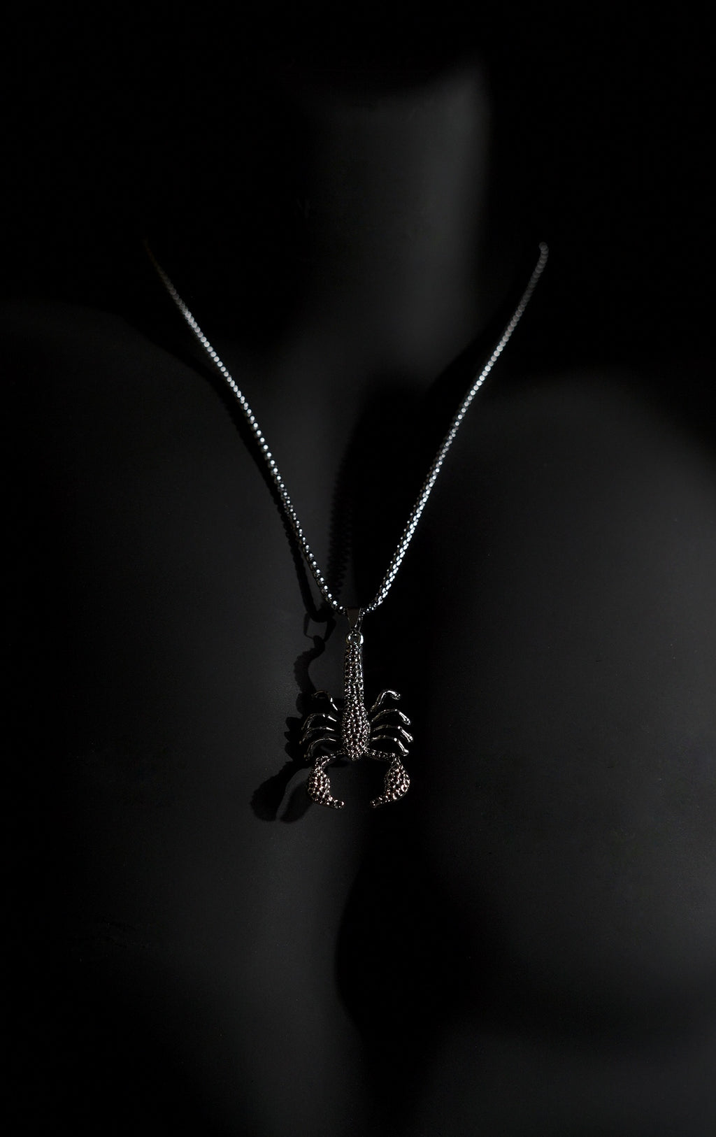Necklace | Scorpion Pendant | Men & Women | Anti-tarnish Stainless Steel | Silver Finish | Gothic Design | Statement Jewellery