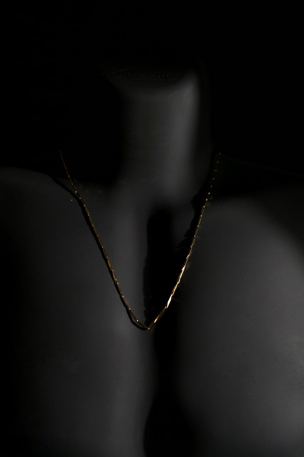 Necklace | Rice Chain | Men & Women | Anti-tarnish Stainless Steel | Gold Finish | Gothic Design | Statement Jewellery
