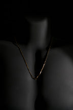 Necklace | Rice Chain | Men & Women | Anti-tarnish Stainless Steel | Gold Finish | Gothic Design | Statement Jewellery