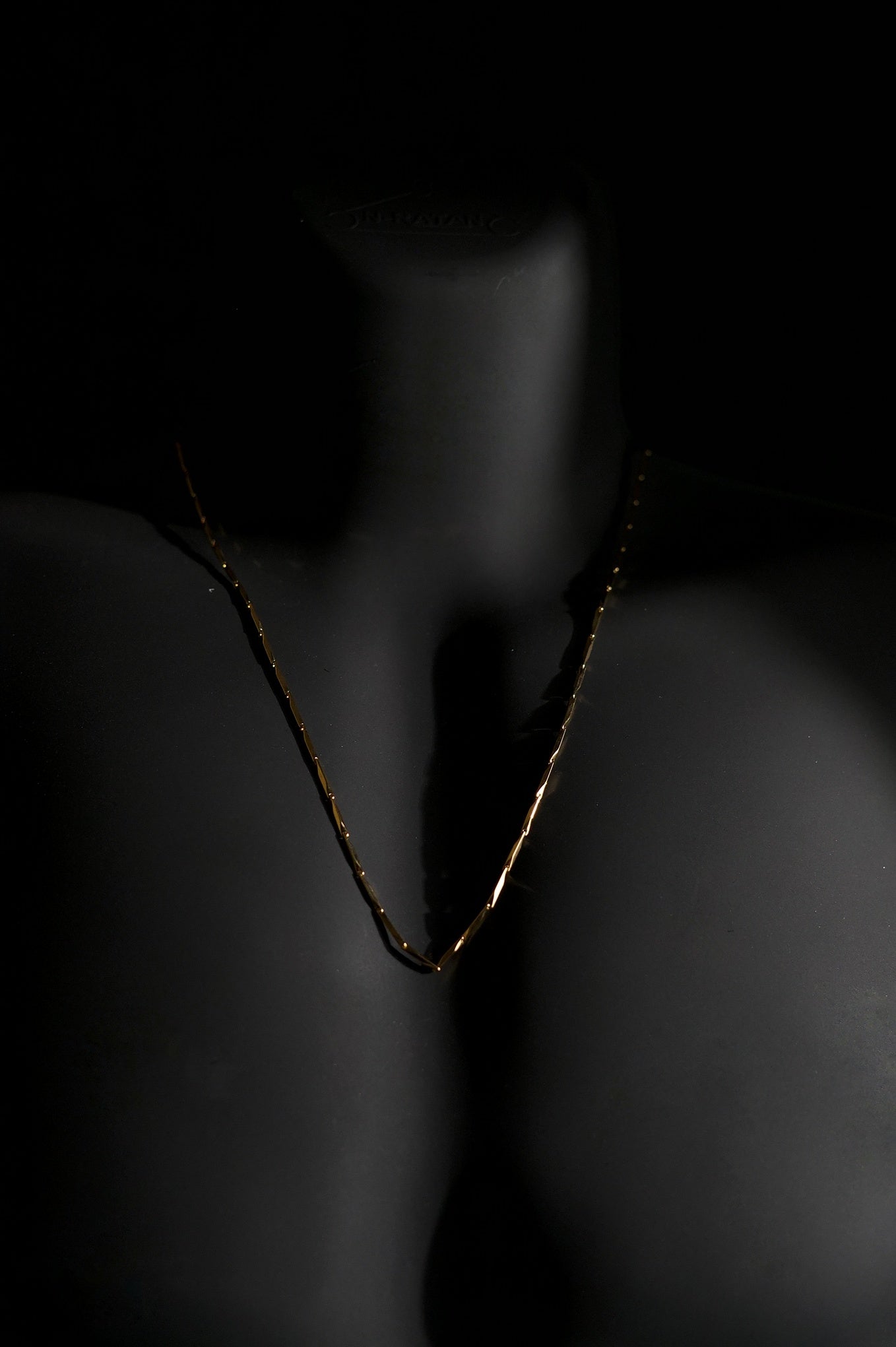 Necklace | Rice Chain | Men & Women | Anti-tarnish Stainless Steel | Gold Finish | Gothic Design | Statement Jewellery