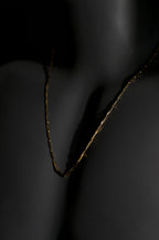 Necklace | Rice Chain | Men & Women | Anti-tarnish Stainless Steel | Gold Finish | Gothic Design | Statement Jewellery