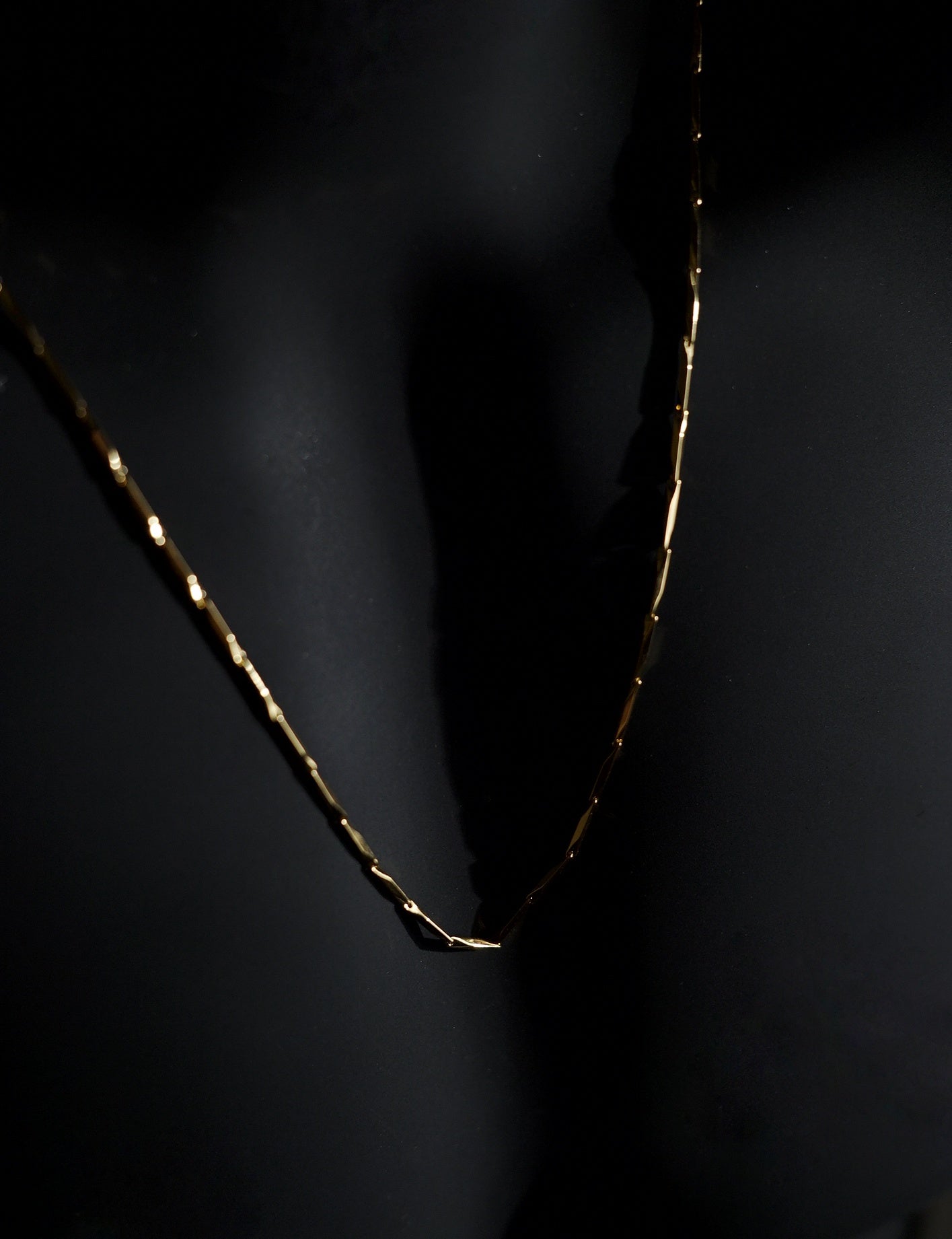 Necklace | Rice Chain | Men & Women | Anti-tarnish Stainless Steel | Gold Finish | Gothic Design | Statement Jewellery