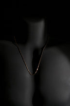 Necklace | Rice Chain | Men & Women | Anti-tarnish Stainless Steel | Bronze Finish | Gothic Design | Statement Jewellery