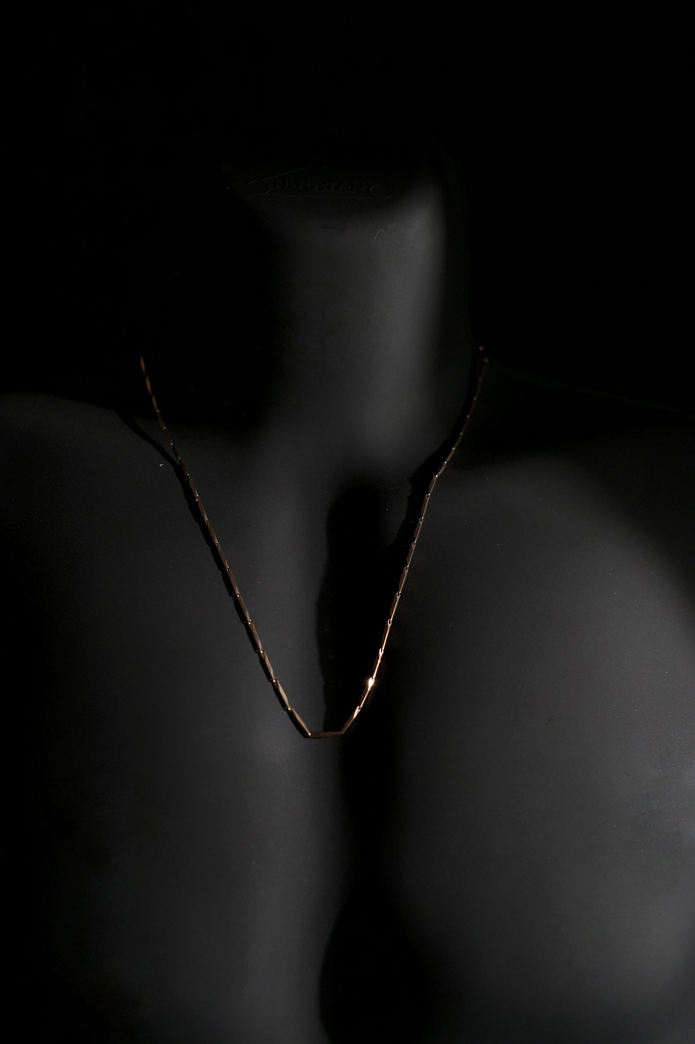Necklace | Rice Chain | Men & Women | Anti-tarnish Stainless Steel | Bronze Finish | Gothic Design | Statement Jewellery