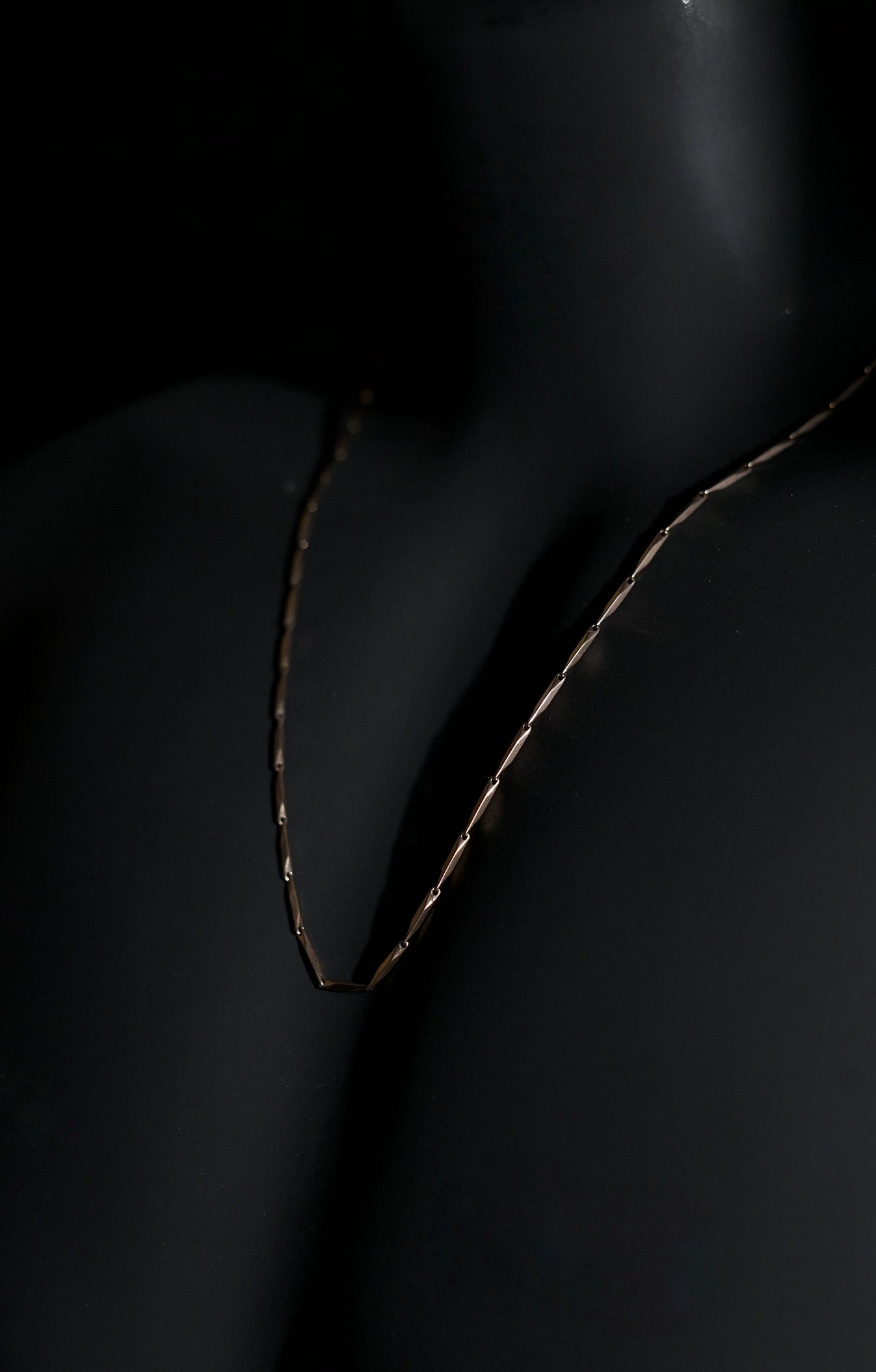 Necklace | Rice Chain | Men & Women | Anti-tarnish Stainless Steel | Bronze Finish | Gothic Design | Statement Jewellery