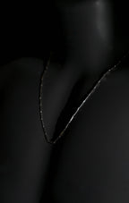 Necklace | Rice Chain | Men & Women | Anti-tarnish Stainless Steel | Silver Finish | Gothic Design | Statement Jewellery