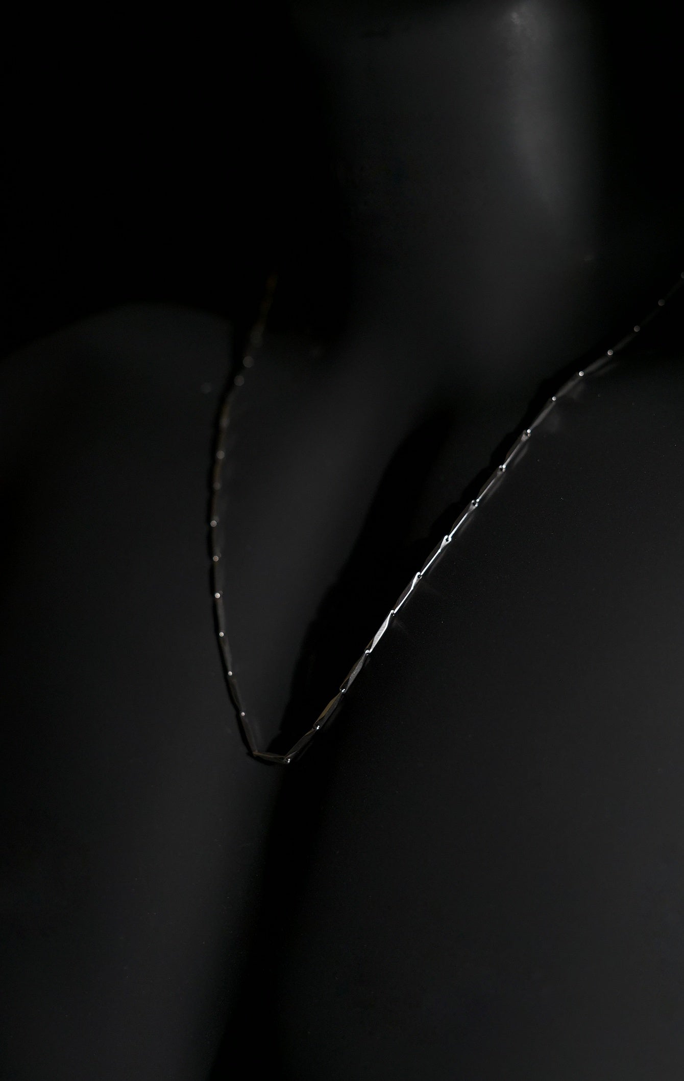 Necklace | Rice Chain | Men & Women | Anti-tarnish Stainless Steel | Silver Finish | Gothic Design | Statement Jewellery