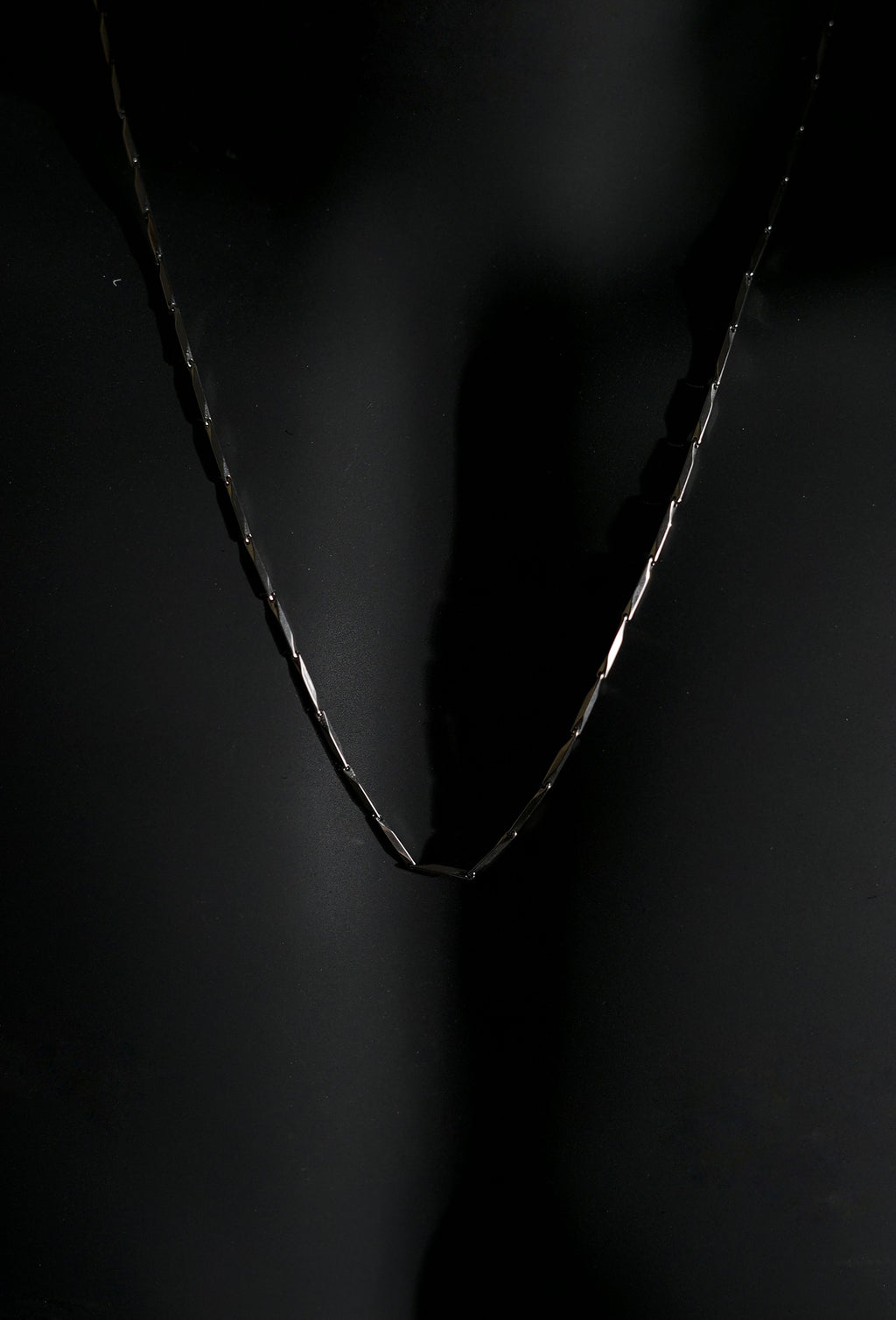 Necklace | Rice Chain | Men & Women | Anti-tarnish Stainless Steel | Silver Finish | Gothic Design | Statement Jewellery