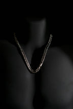 Necklace | Cuban Link Chain | Men & Women | Anti-tarnish Stainless Steel | Silver Finish | Bold Design | Statement Jewellery