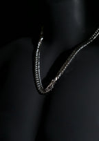 Necklace | Cuban Link Chain | Men & Women | Anti-tarnish Stainless Steel | Silver Finish | Bold Design | Statement Jewellery