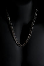 Necklace | Cuban Link Chain | Men & Women | Anti-tarnish Stainless Steel | Silver Finish | Bold Design | Statement Jewellery