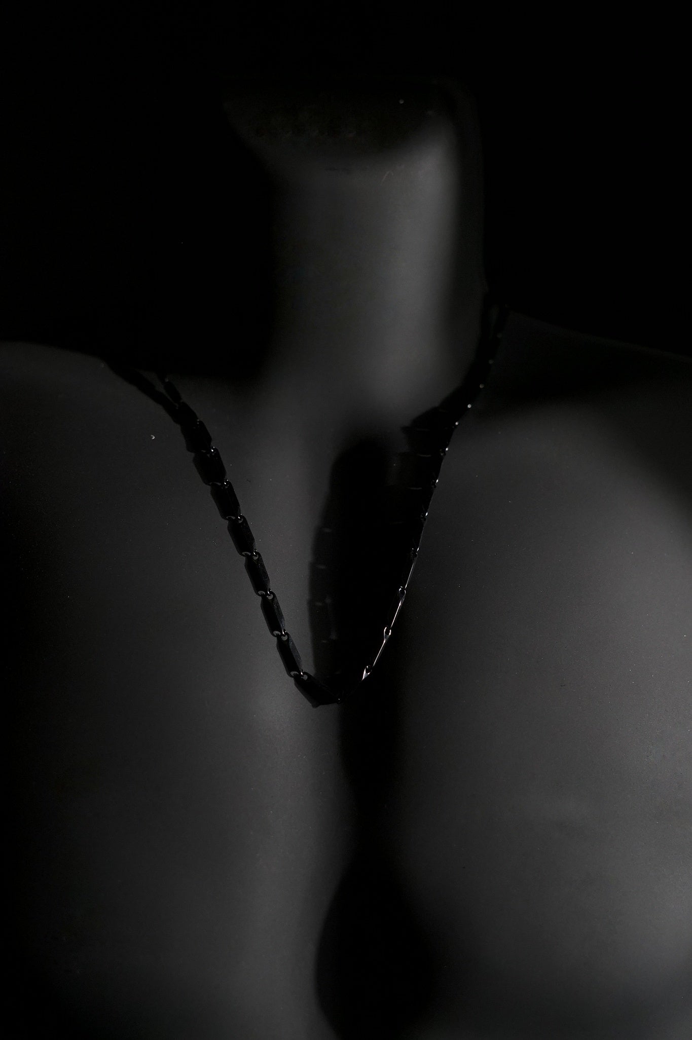 Necklace | Rice Chain | Men & Women | Anti-tarnish Stainless Steel | Black Finish | Minimalist Design | Statement Jewellery