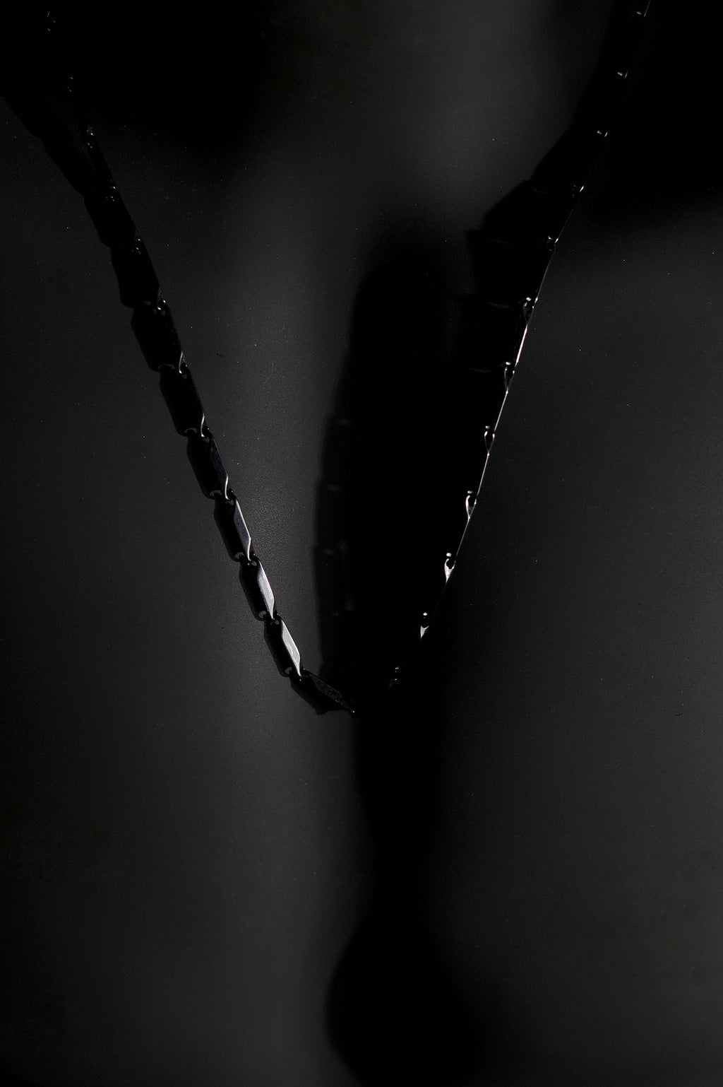 Necklace | Rice Chain | Men & Women | Anti-tarnish Stainless Steel | Black Finish | Minimalist Design | Statement Jewellery