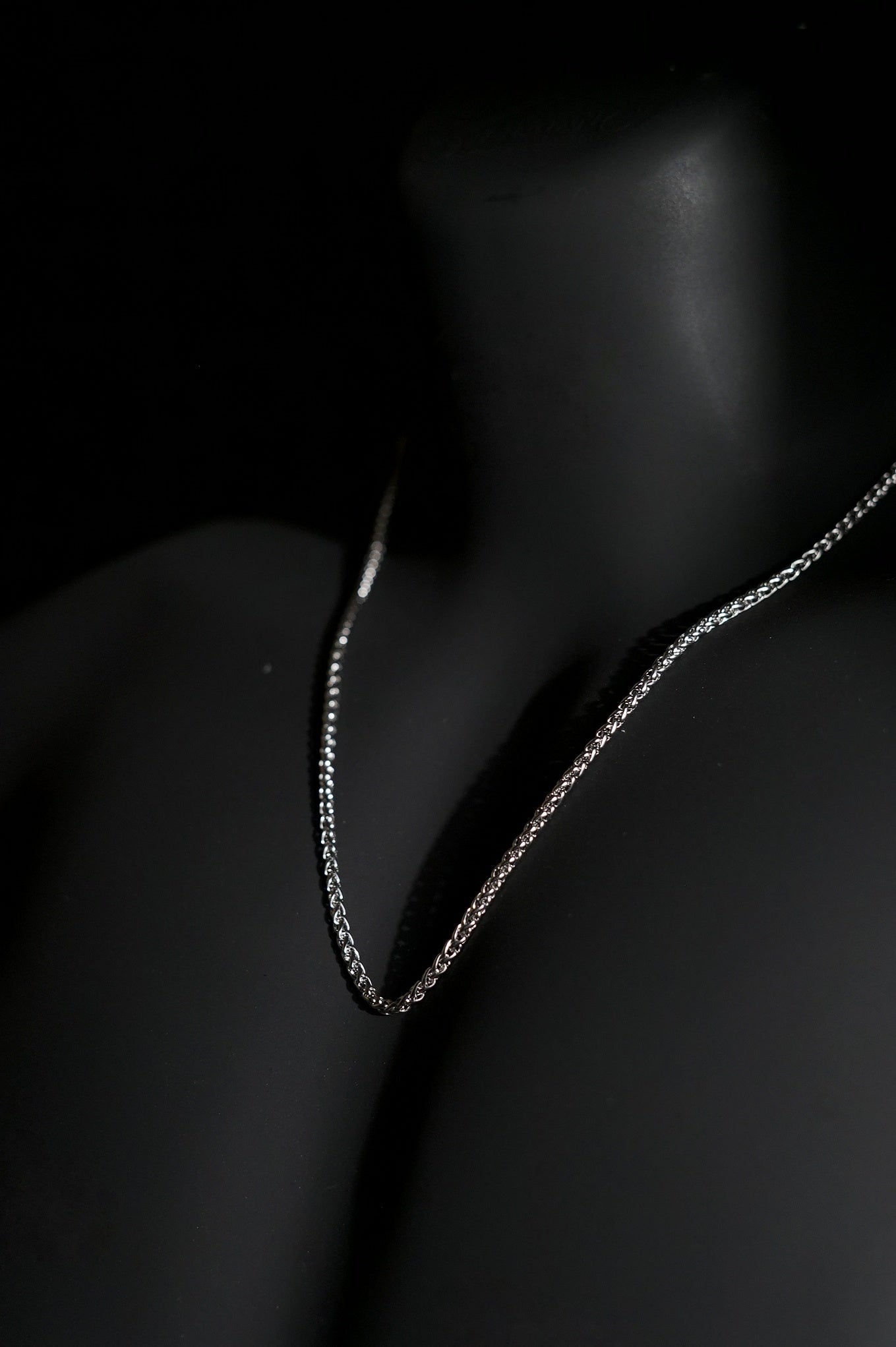 Necklace | Rope Chain | Men & Women | Anti-tarnish Stainless Steel | Silver Finish | Classic Style | Statement Jewellery