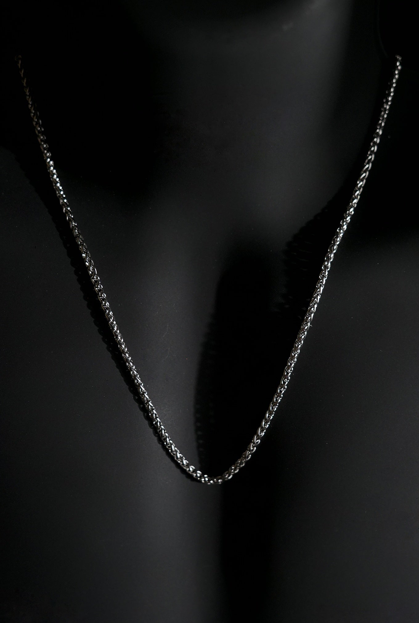 Necklace | Rope Chain | Men & Women | Anti-tarnish Stainless Steel | Silver Finish | Classic Style | Statement Jewellery