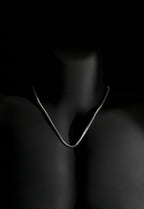 Necklace | Rounded Snake Chain | Men & Women | Anti-tarnish Stainless Steel | Silver Finish | Minimalist Style | Statement Jewellery