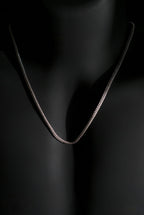 Necklace | Rounded Snake Chain | Men & Women | Anti-tarnish Stainless Steel | Silver Finish | Minimalist Style | Statement Jewellery