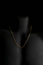 Necklace | Cuban Link Chain | Men & Women | Anti-Tarnish Stainless Steel | Gold Finish | Minimalist Style | Statement Jewellery