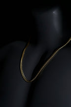 Necklace | Cuban Link Chain | Men & Women | Anti-Tarnish Stainless Steel | Gold Finish | Minimalist Style | Statement Jewellery