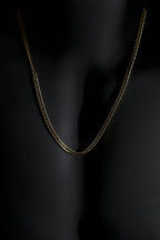 Necklace | Cuban Link Chain | Men & Women | Anti-Tarnish Stainless Steel | Gold Finish | Minimalist Style | Statement Jewellery