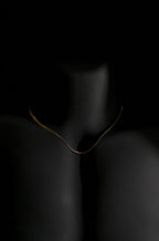 Necklace | Snake Chain | Men & Women | Anti-Tarnish Stainless Steel | Gold Finish | Minimalist Style | Statement Jewellery