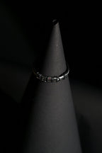 Bracelet | Double Strand | Segmented Barrel Beads | Geometric Accent Details | Men & Women | Stainless Steel | Black Finish | Minimalist Statement Style