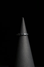 Bracelet | Double Strand | Segmented Barrel Beads | Geometric Accent Details | Men & Women | Stainless Steel | Black Finish | Minimalist Statement Style