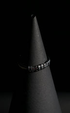 Bracelet | Double Strand | Segmented Barrel Beads | Geometric Accent Details | Men & Women | Stainless Steel | Black Finish | Minimalist Statement Style