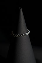 Bracelet | Single Strand | Cuban Link | Metallic Silver Chain | Men & Women | Chain Link Design | Polished Finish | Minimalist Style