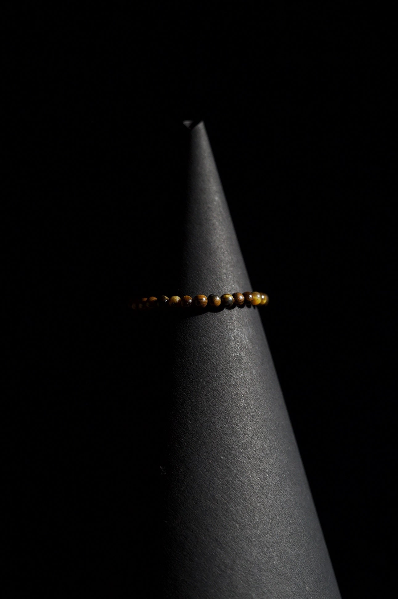 Bracelet | Single Strand | Round Beads | Natural Tiger's Eye Gemstone Beads | Men & Women | Beaded Design | Polished Finish | Classic Earthy Style