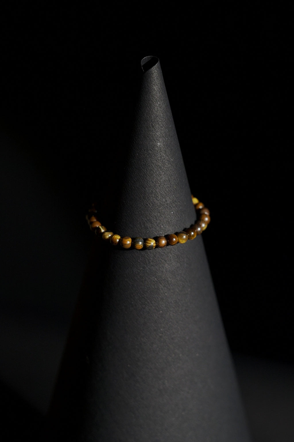 Bracelet | Single Strand | Round Beads | Natural Tiger's Eye Gemstone Beads | Men & Women | Beaded Design | Polished Finish | Classic Earthy Style