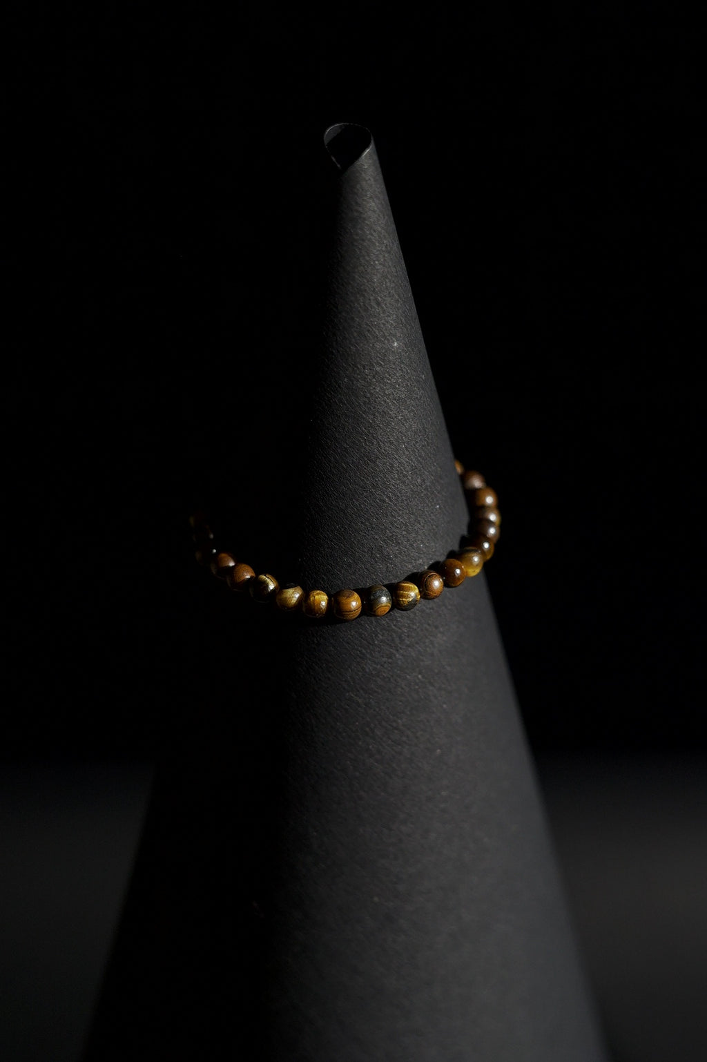 Bracelet | Single Strand | Round Beads | Natural Tiger's Eye Gemstone Beads | Men & Women | Beaded Design | Polished Finish | Classic Earthy Style