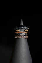 Bracelet Set | Multi-Piece Stack | Braided & Beaded | Leather, Cords & Beads with Believe Plaque & Wing Charms | Men & Women | Layered Design | Textured Leather | Bohemian & Rustic Style