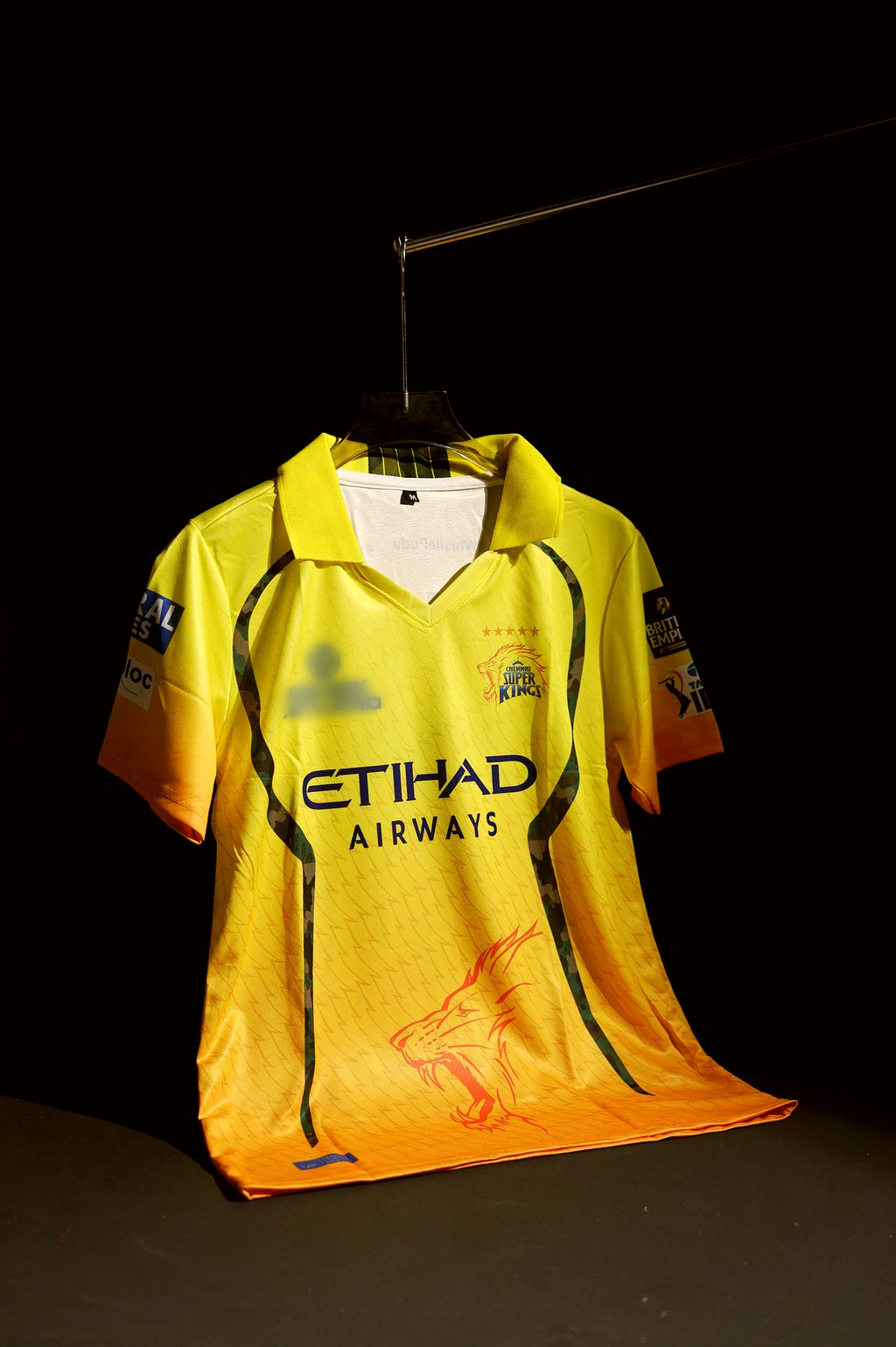Chennai Super Kings | CSK | IPL | MAHENDRA SINGH DHONI #7 | 2026 | Home Kit | Yellow | Latest Design | Collared Kit