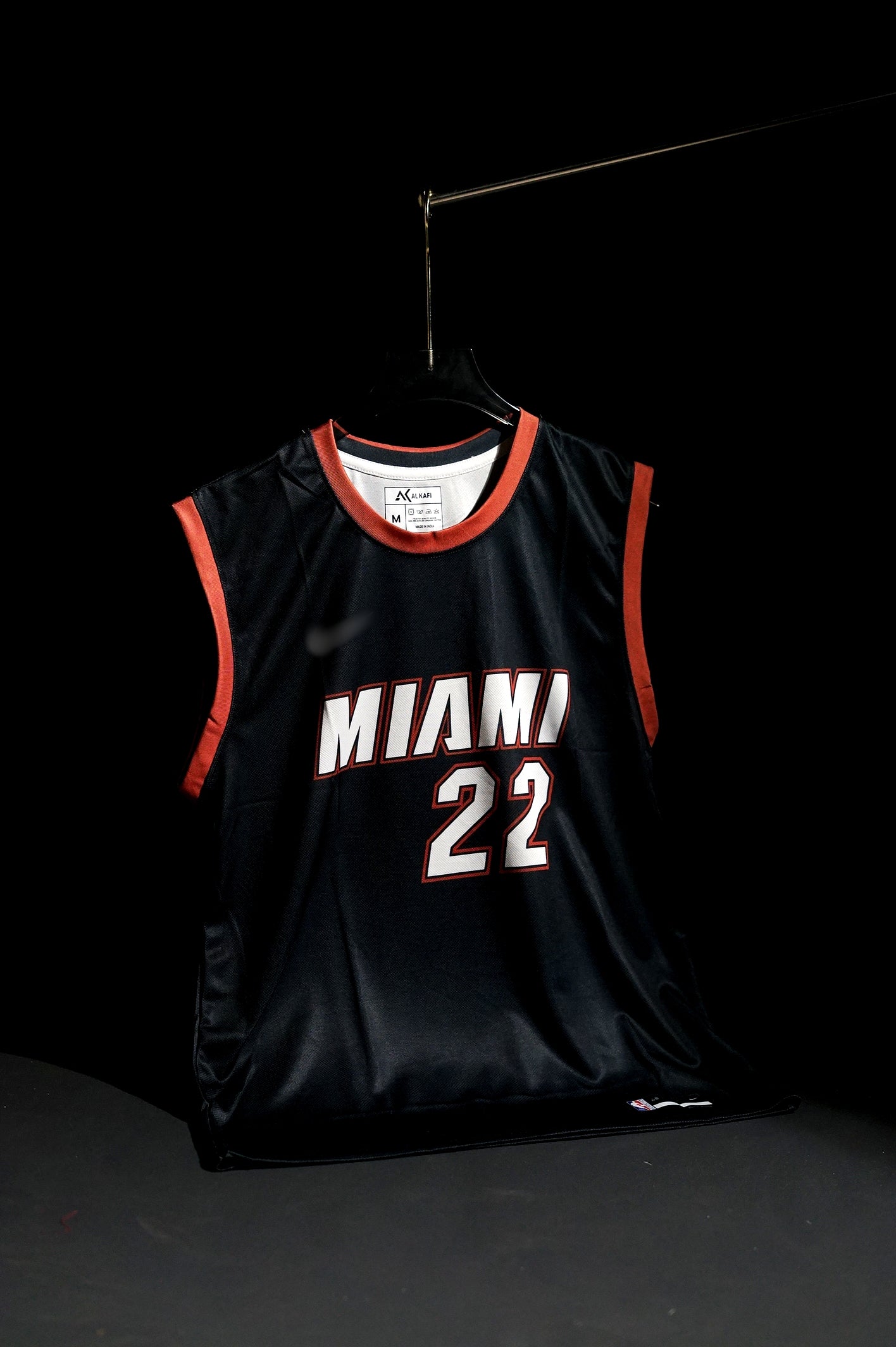 NBA | Miami Heat | JIMMY BUTLER #22 | 2021 | Icon Edition | Black | Sleeveless Kit