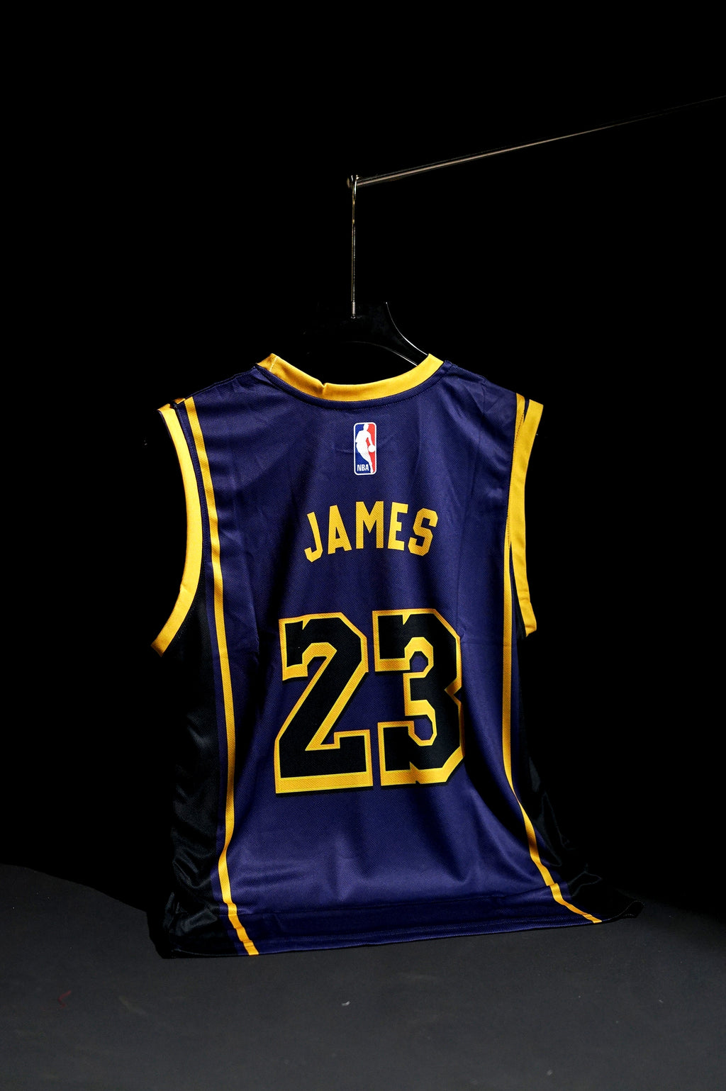 NBA | Los Angeles Lakers | LEBRON JAMES #23 | 2025-26 | Statement Edition | Navy Blue | Sleeveless Kit