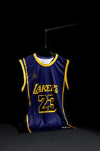 NBA | Los Angeles Lakers | LEBRON JAMES #23 | 2025-26 | Statement Edition | Navy Blue | Sleeveless Kit